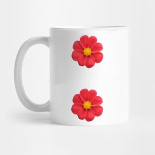 red flowers Mug